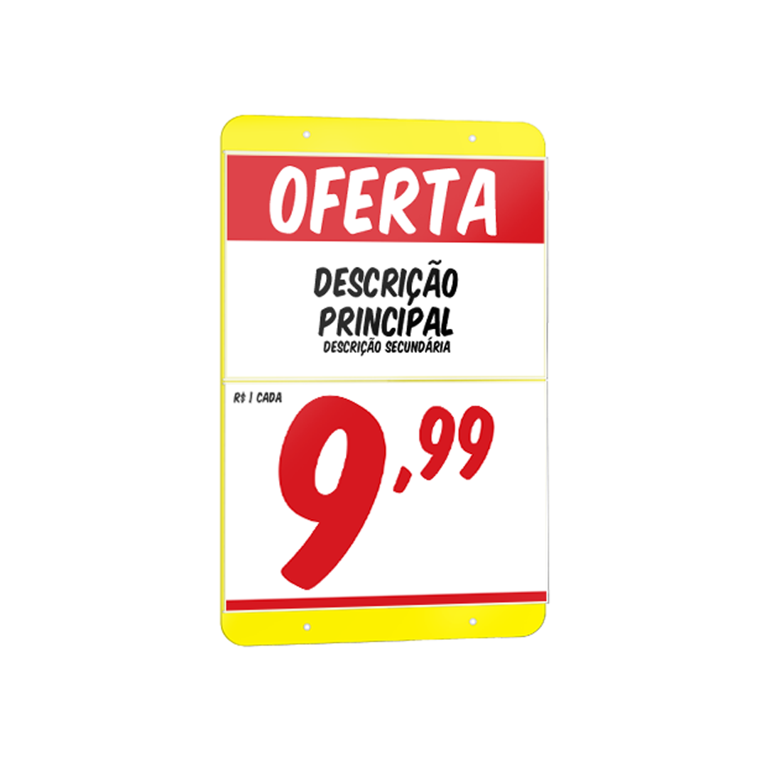 Placa A3 Combinada - 4 bolsas A4 - Fixação aérea - Imagem 2