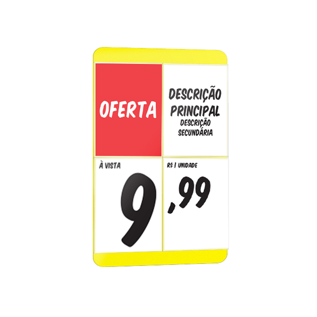 Placa A2 Combinada - 4 bolsas A4 - Fixação parede - Imagem 2
