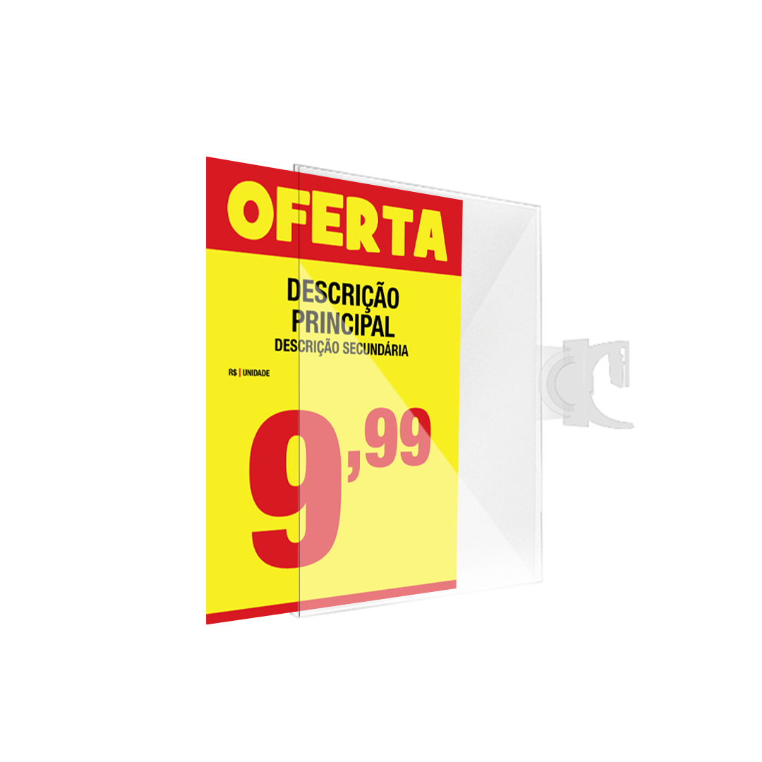 Porta-cartaz A6 Vertical Stopper